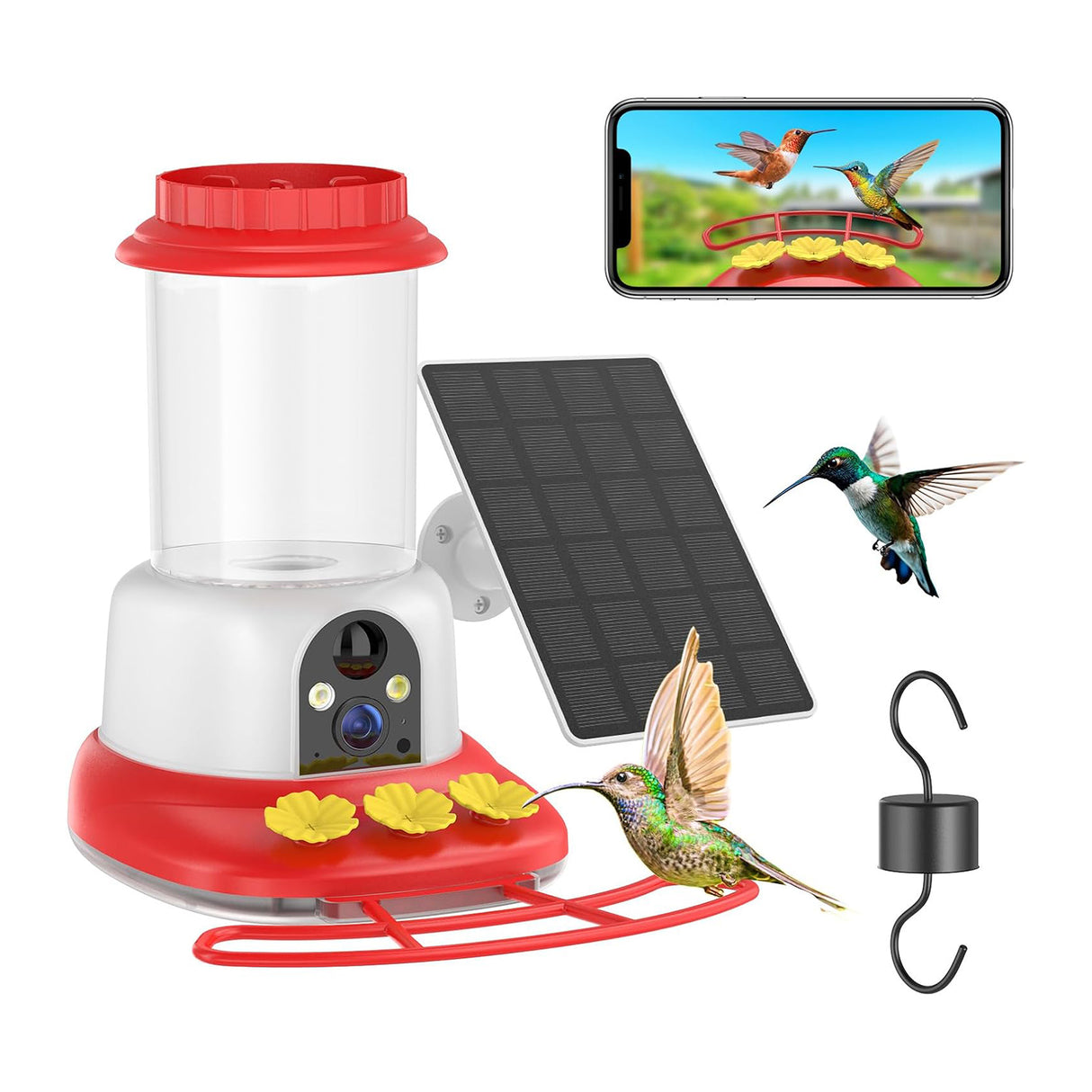 SEHMUA Wi-Fi Hummingbird Feeder Camera(HF12S)