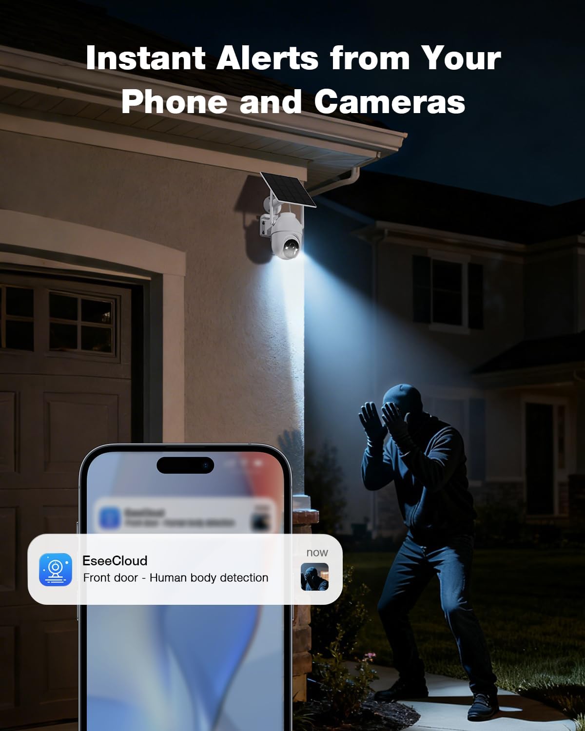 SEHMUA Wi-Fi Solar Home Security Camera System Kit (CK14S-2-cam kit)