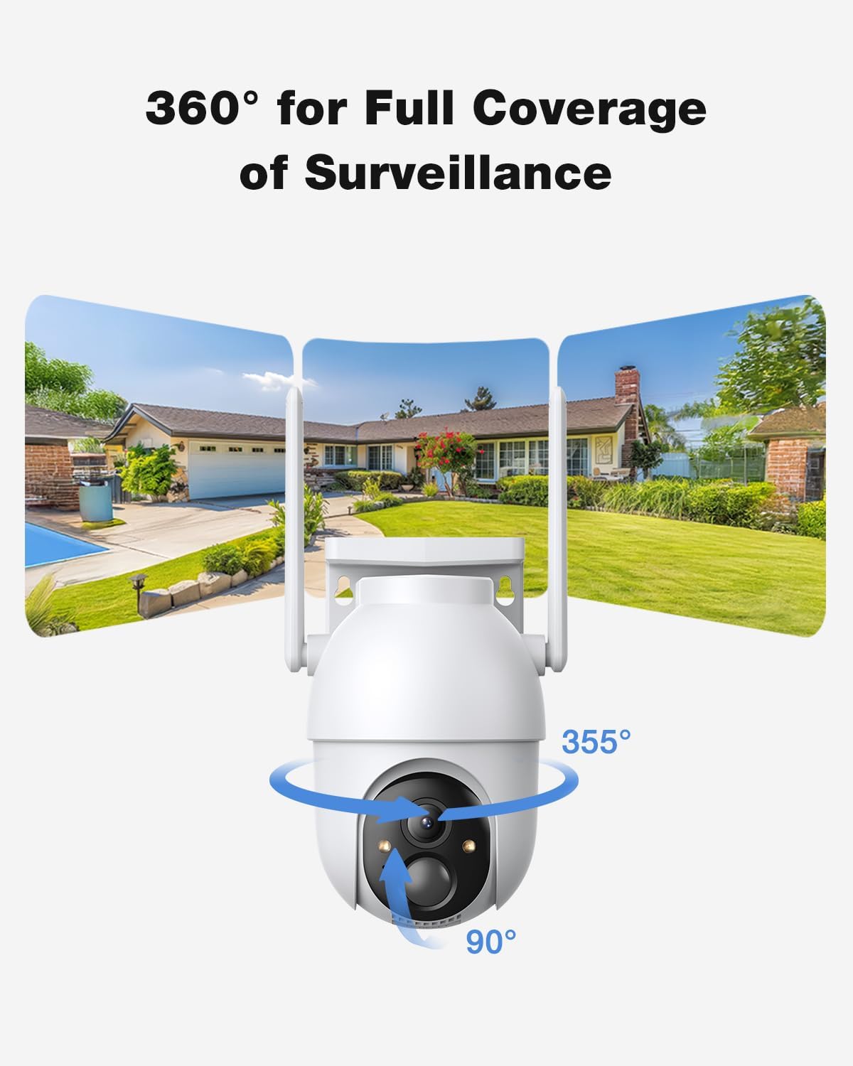 SEHMUA Wi-Fi Solar Home Security Camera System Kit (CK14S-2-cam kit)