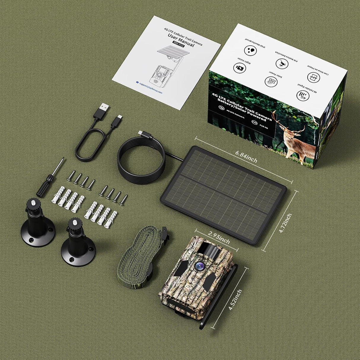 SEHMUA 4G LTE Cellular Trail Camera (HC62S)
