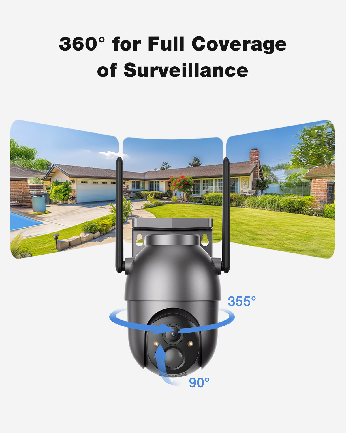SEHMUA Wi-Fi Solar Home Security Camera System Kit (CK14S-4-cam kit)
