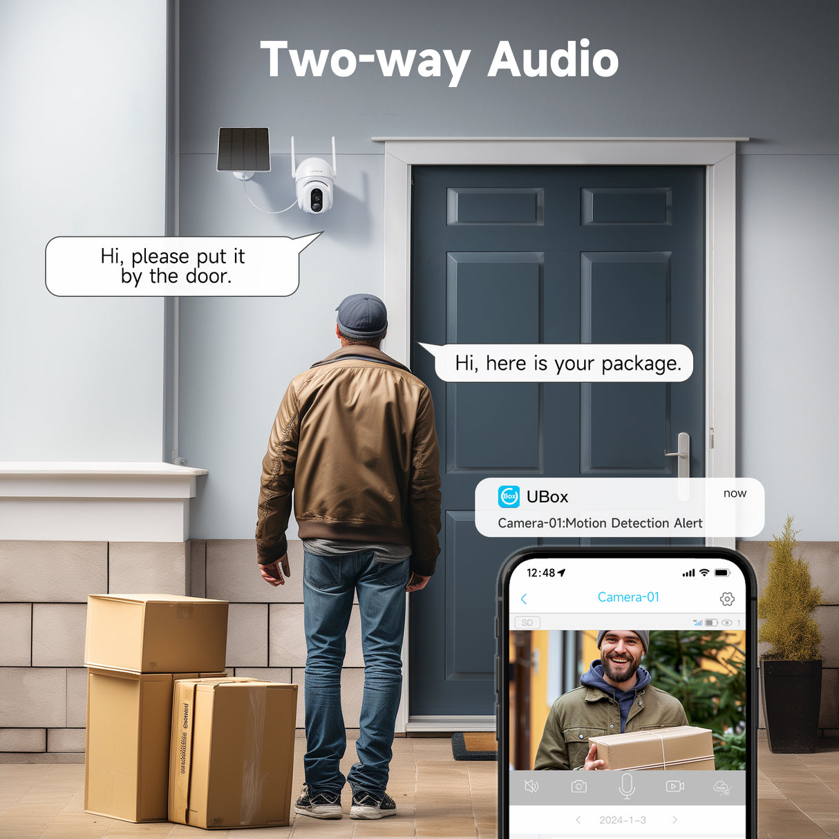 Solar Outdoor WI-FI Camera(QB54)