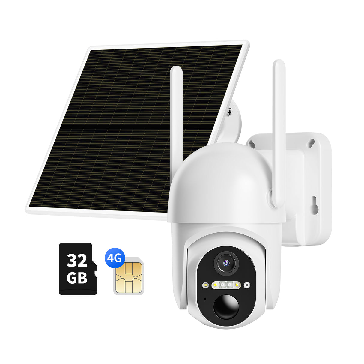 White Cellular Solar Security Camera(CB14)