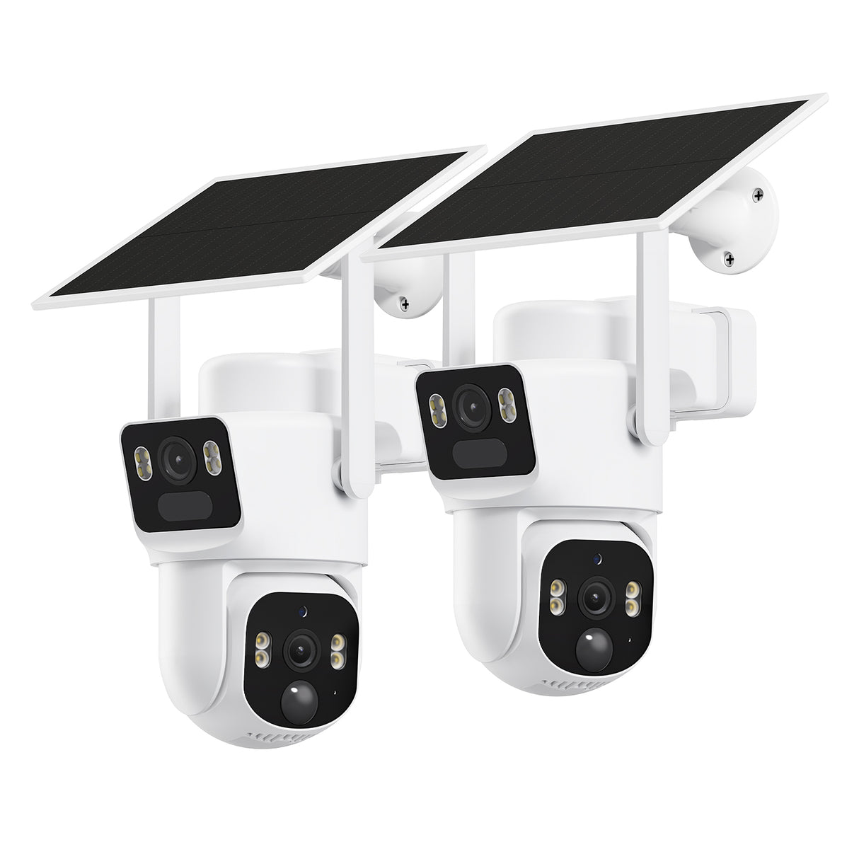 SEHMUA Dual Lens Solar Security Camera 2 Pack (DC64S)