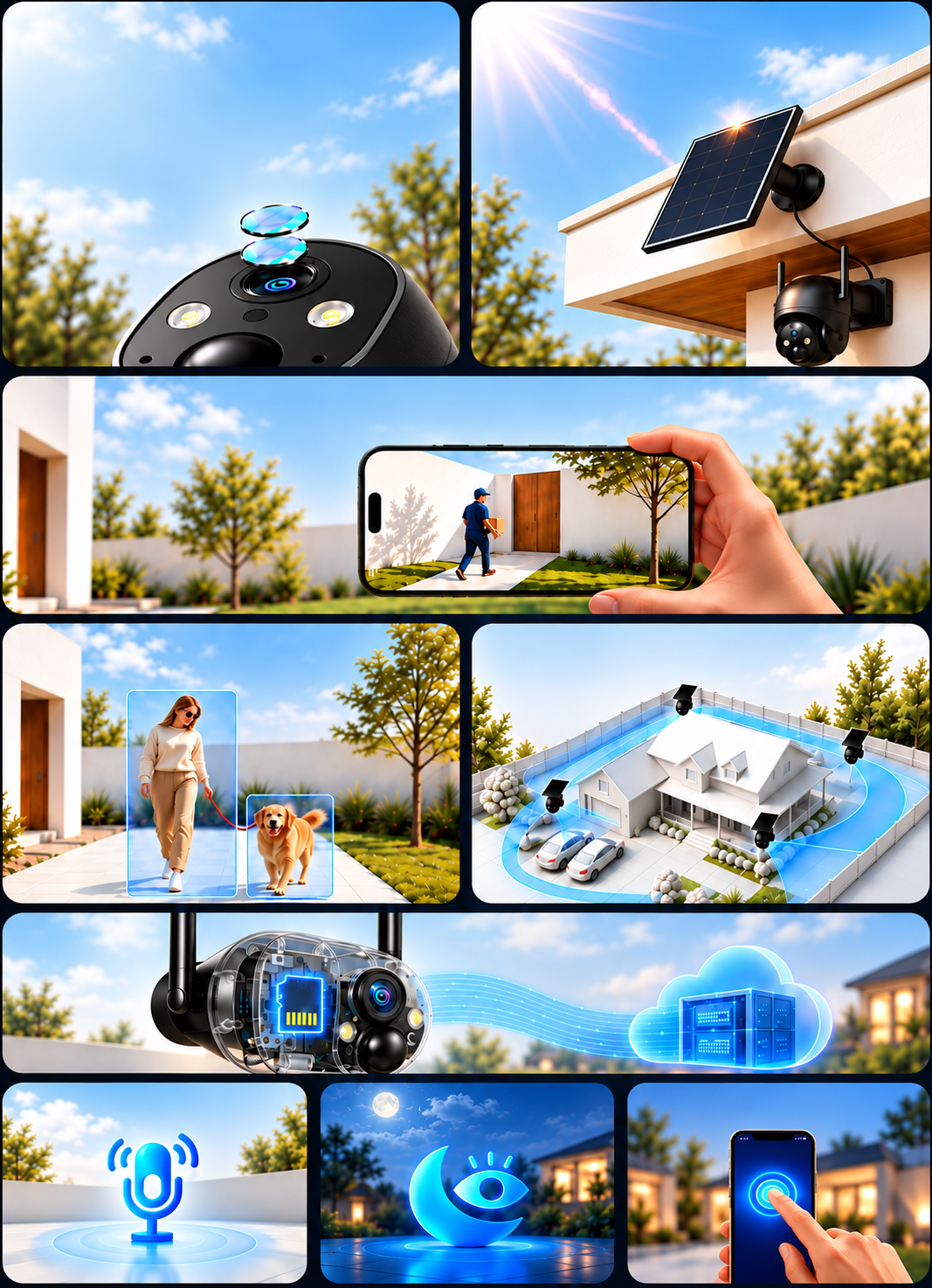 SEHMUA smart security camera features
