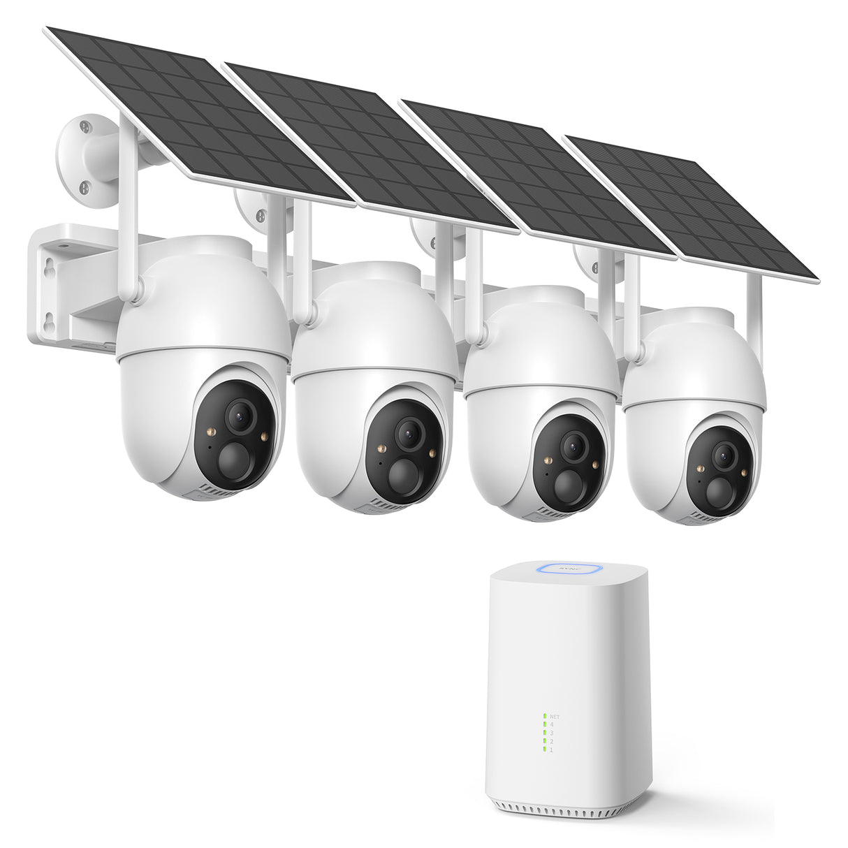 SEHMUA Wi-Fi Solar Home Security Camera System Kit (CK14S-4-cam kit)
