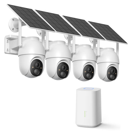 Wi-Fi Solar Home Security Camera System Kit (CK14S-4-cam kit)