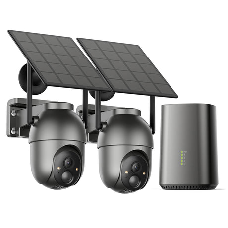 Wi-Fi Solar Home Security Camera System Kit (CK14S-2-cam kit)