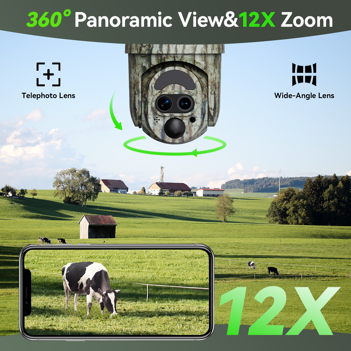 4G LTE Dual Lens Solar Camera (DC44)