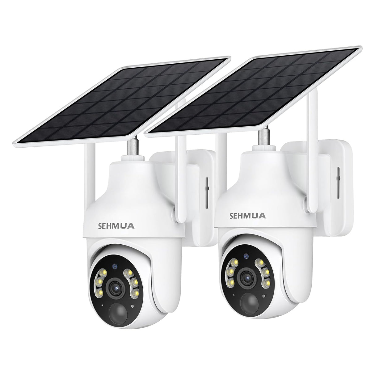 SEHMUA Wi-Fi Solar Outdoor Security Cameras 2 Pack（QB44S）