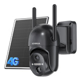 SEHMUA Black Cellular Solar Security Camera（CB14S）