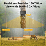 SEHMUA Dual Lens Cellular Solar Trail Camera (HC93S)
