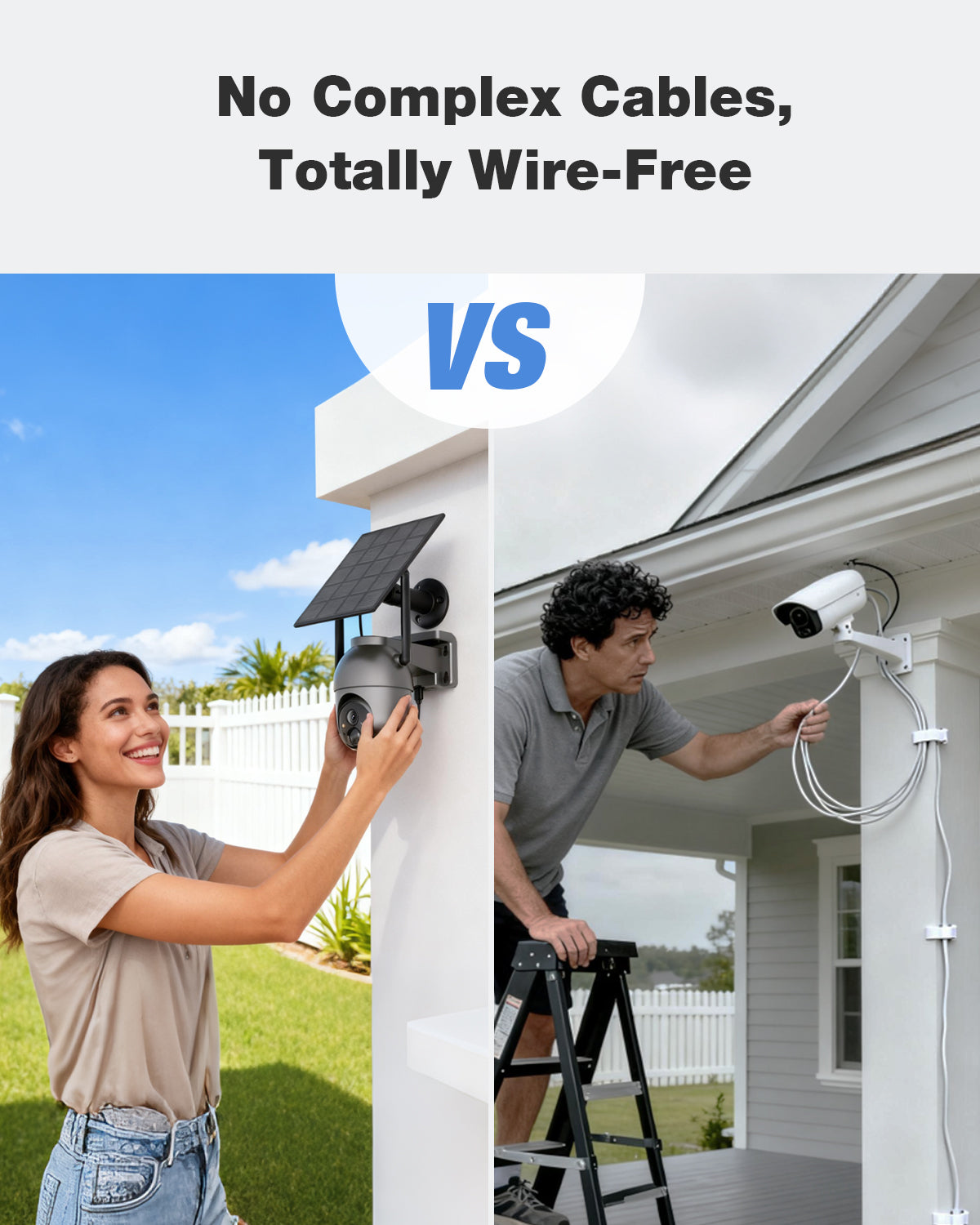 WiFi Solar Home Security Camera System Kit (CK14)