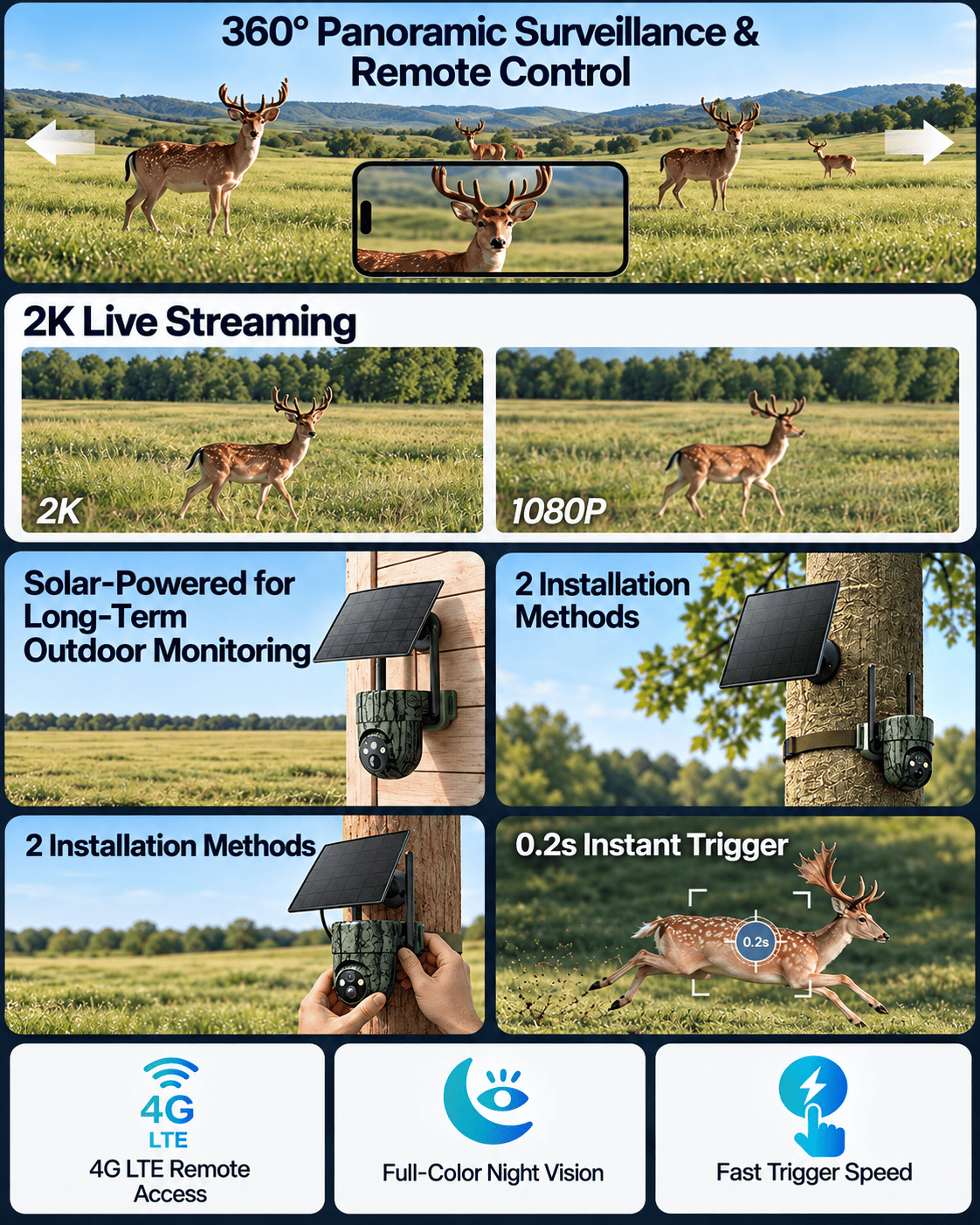 SEHMUA smart security camera features