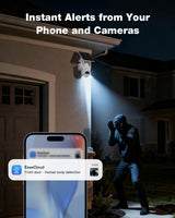 SEHMUA Wi-Fi Solar Home Security Camera System Kit (CK14S-2-cam kit)
