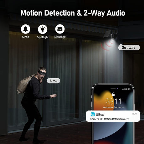Black WI-FI Outdoor Camera（QB24）
