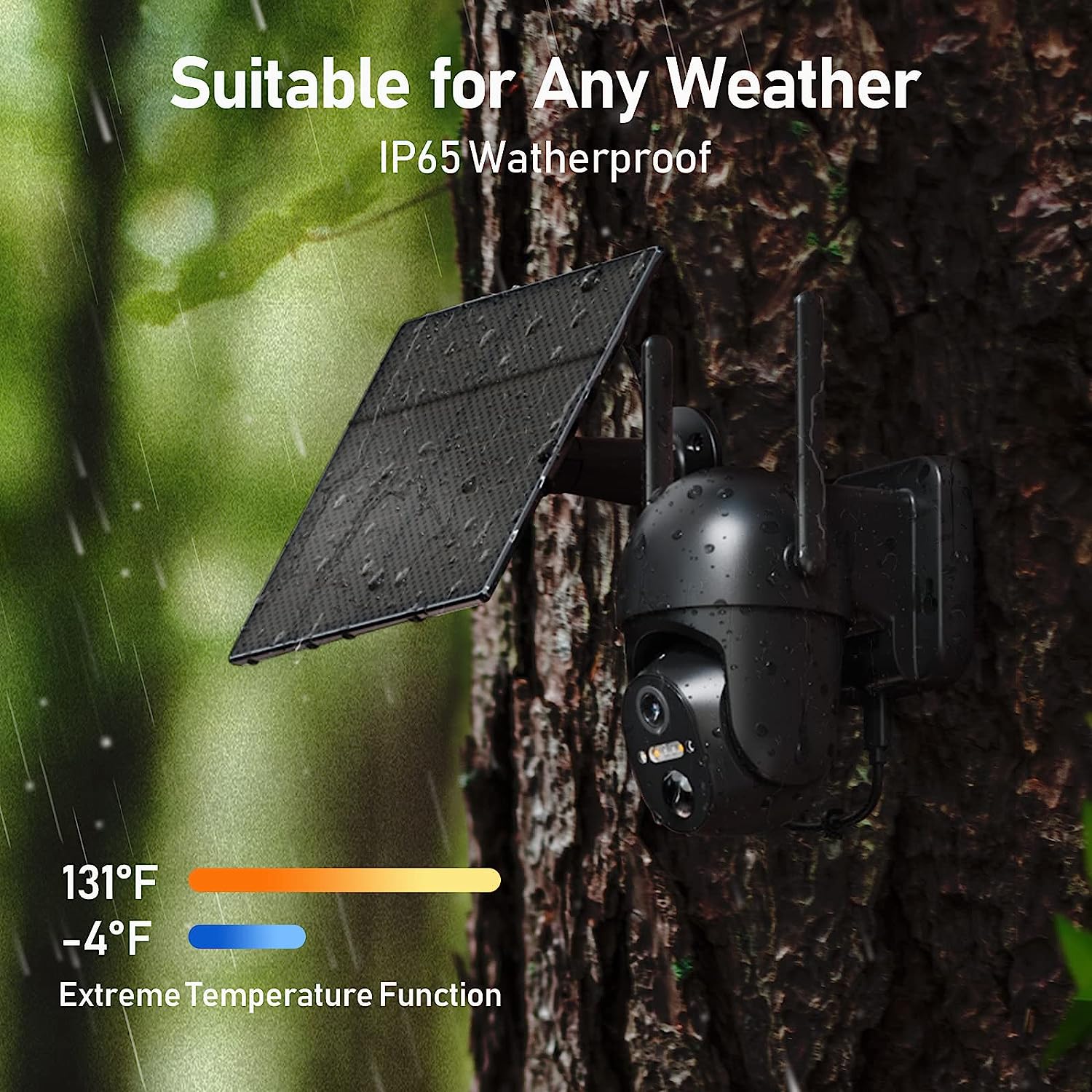 Black WI-FI Outdoor Camera(QB24) – SEHMUA Direct