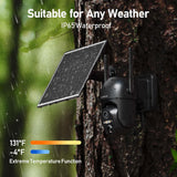 SEHMUA Black Cellular Solar Security Camera（CB14S）
