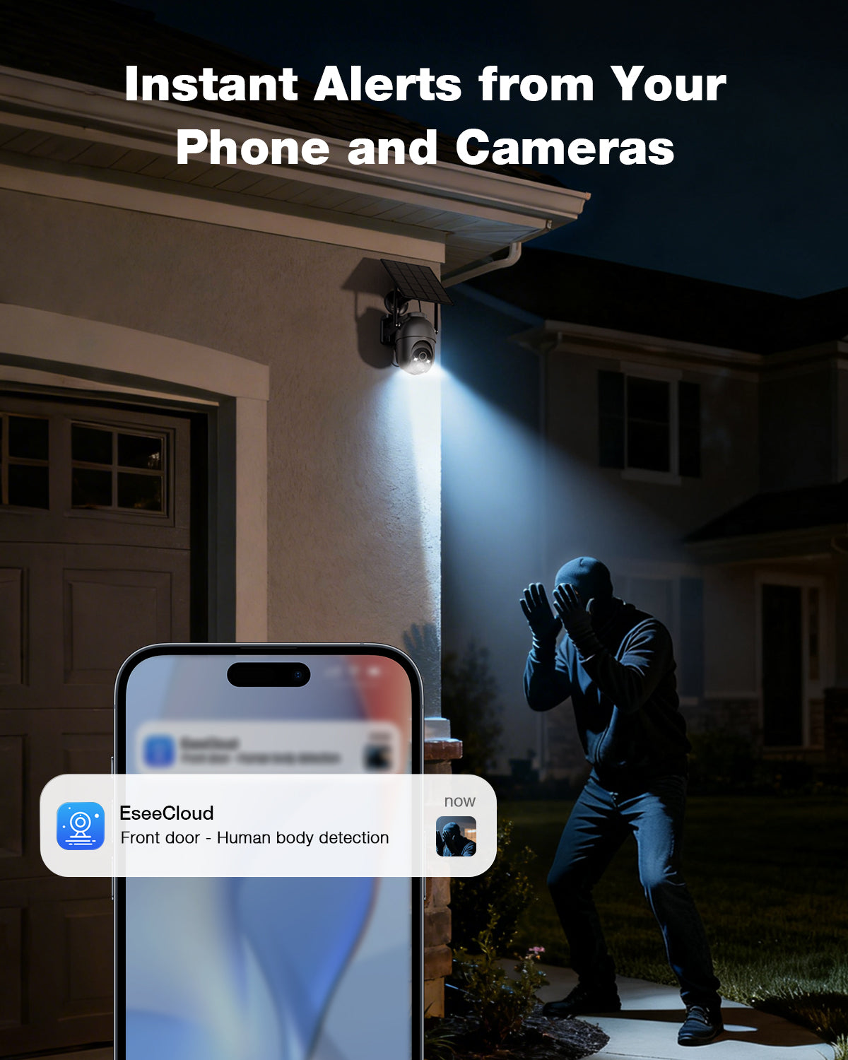 WiFi Solar Home Security Camera System Kit (CK14)