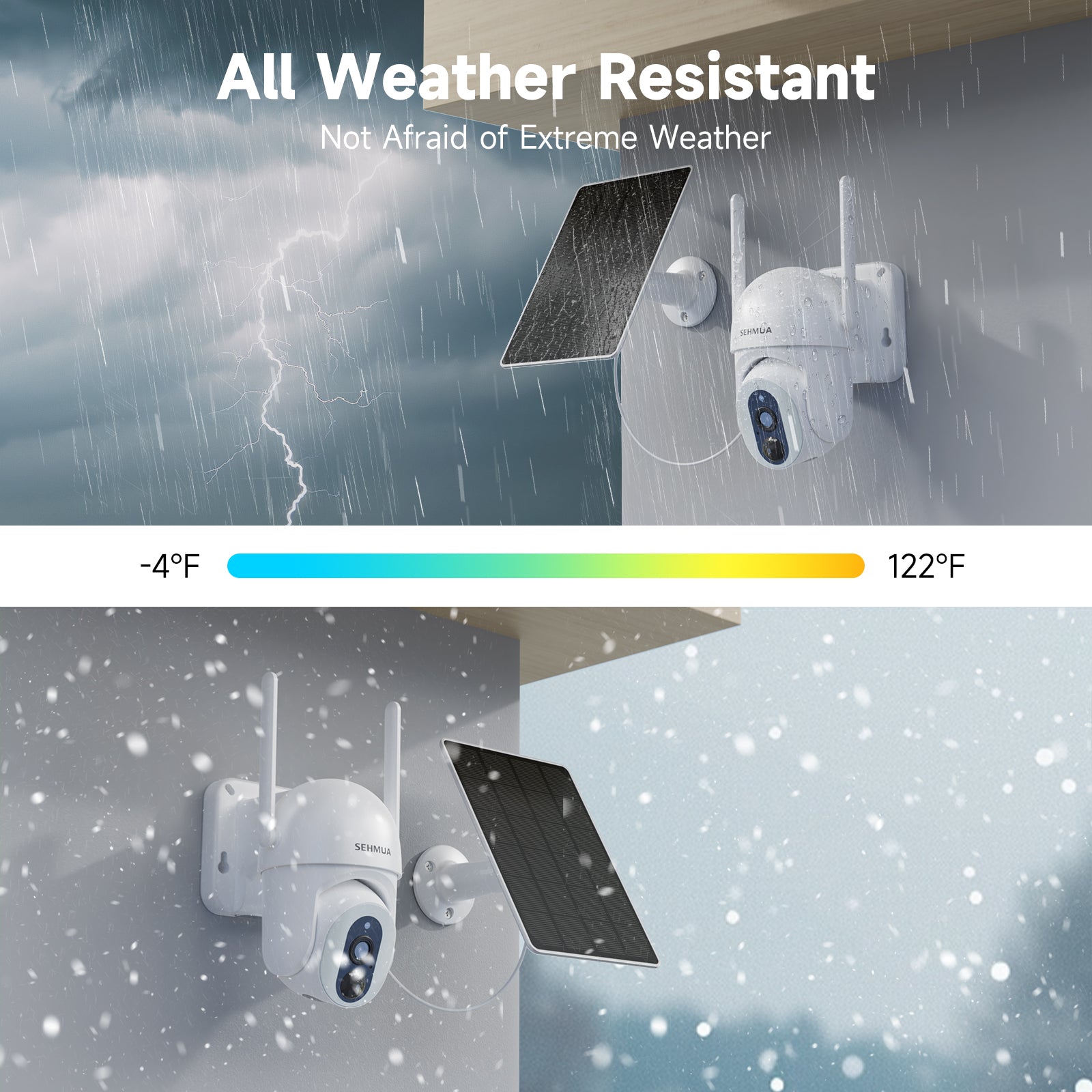 Solar Outdoor WI-FI Camera（QB54） – SEHMUA Direct