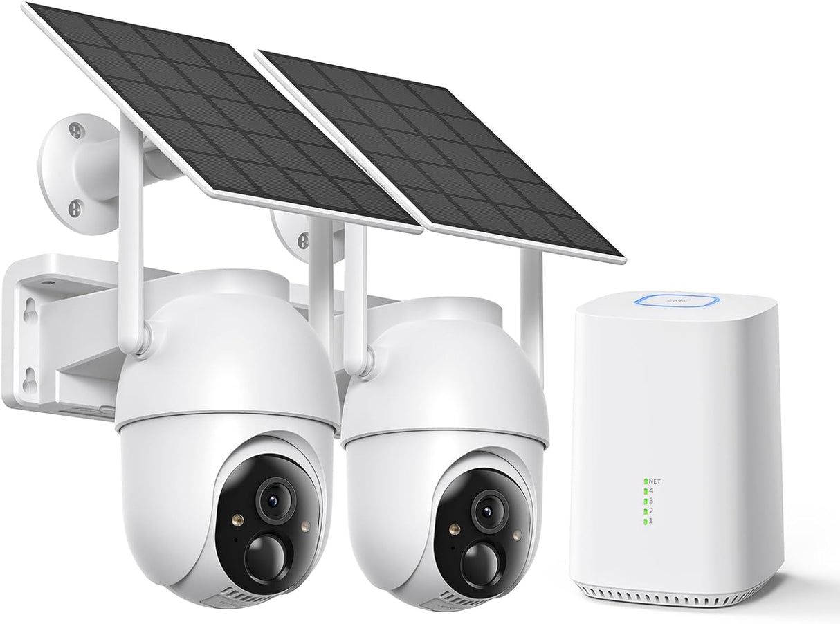 Wi-Fi Solar Home Security Camera System Kit (CK14S-2-cam kit)