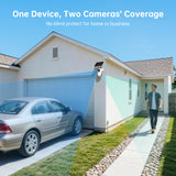 SEHMUA Dual Lens Solar Security Camera 2 Pack (DC64S)