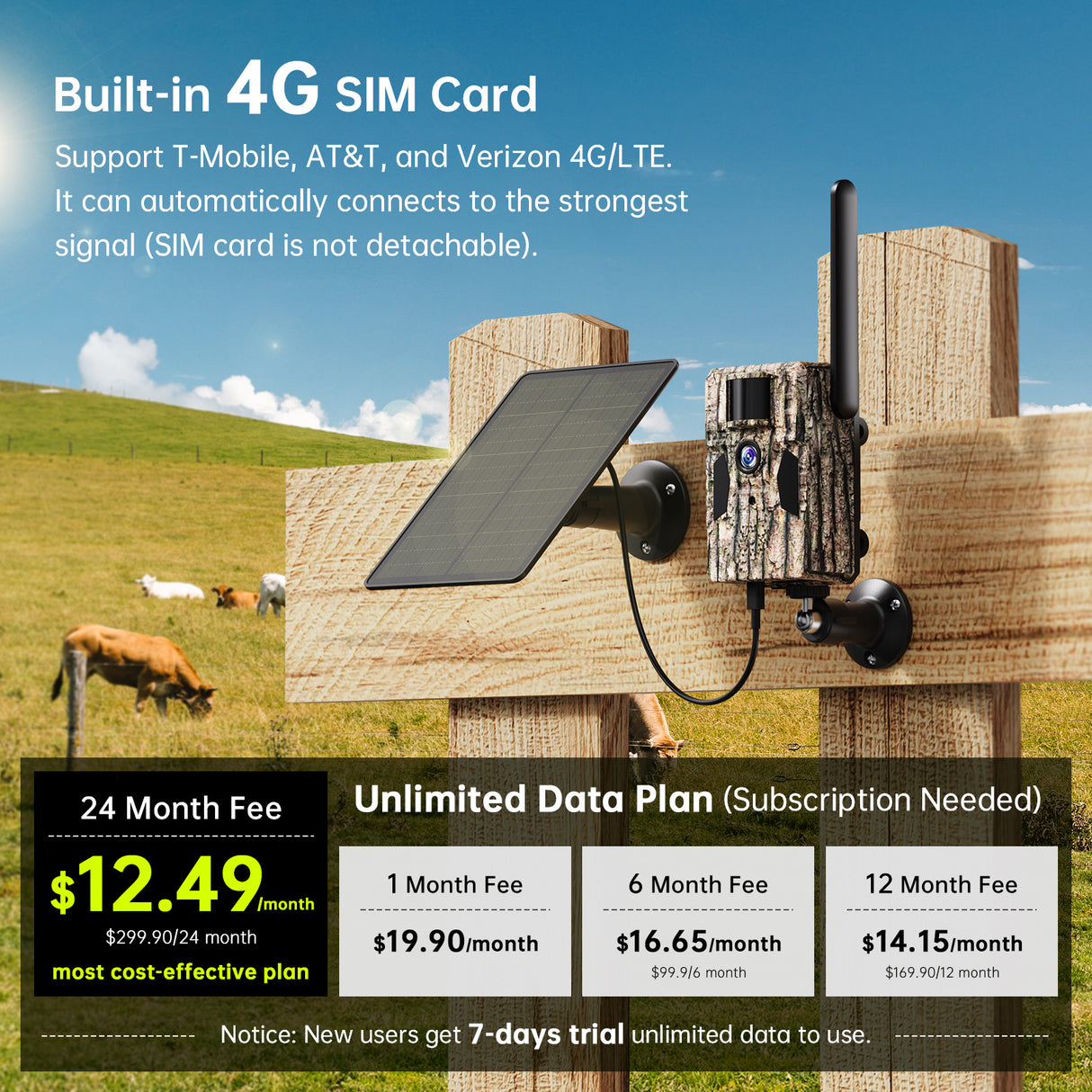 4G LTE Cellular Trail Camera (HC62S)