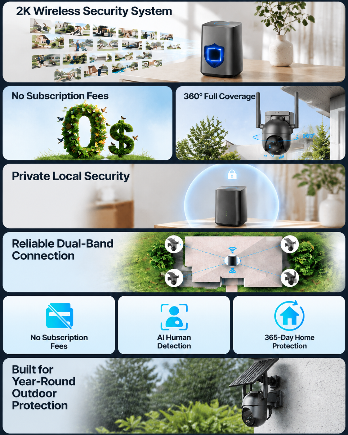 SEHMUA smart security camera features