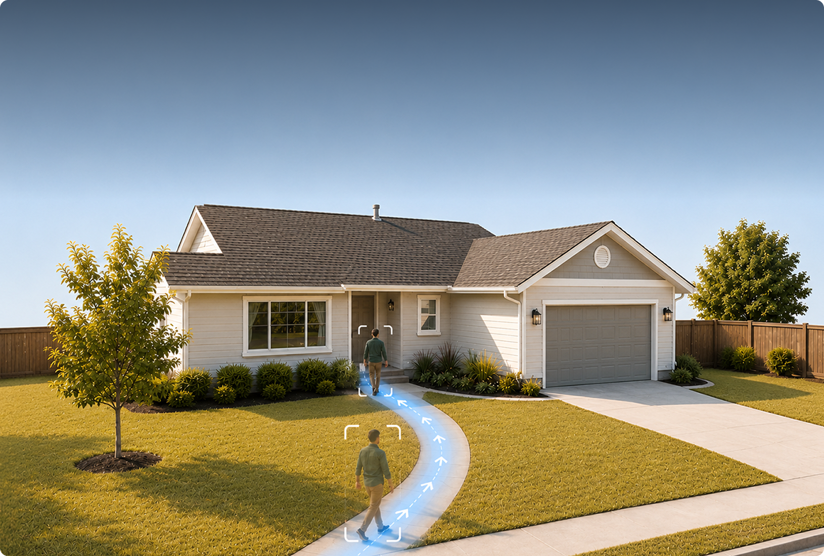 PIR motion detection protecting a home